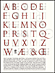 Roman Alphabet graphic